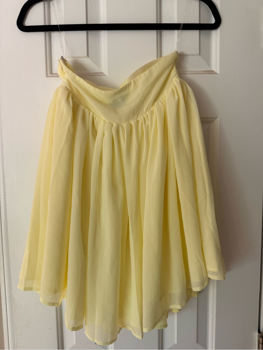 Peppermayo Lemon Chiffon Strapless Mini Dress - Picture 3 of 6